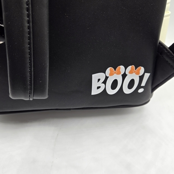 Loungefly Disney Ghost Minnie Mouse Glow in the Dark Backpack - Picture 6 of 11